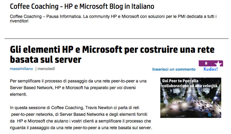 HP blog italiano