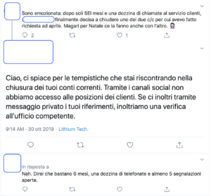 Conversazione via Twitter
