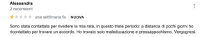 Recensione negativa GoogleMyBusiness